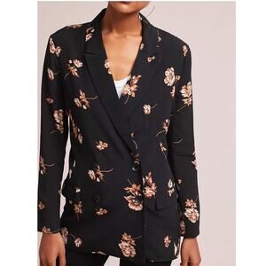 Capulet Irina Floral Blazer in Black Double Breasted